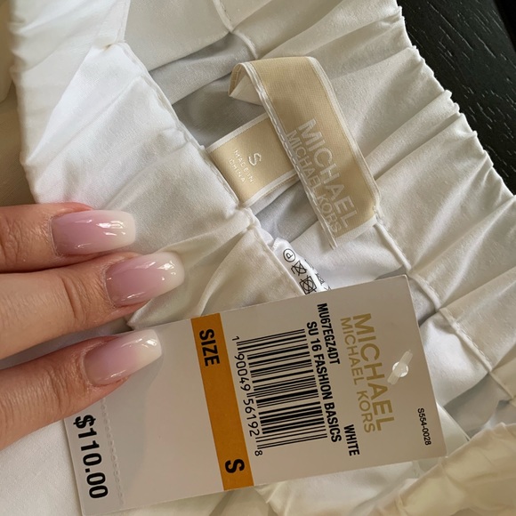 MICHAEL KORS- White Pleated Skirt - Picture 9 of 11